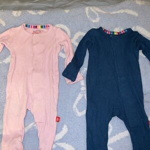 Magnetic Me Pink and Blue Footies Soft and Comfortable